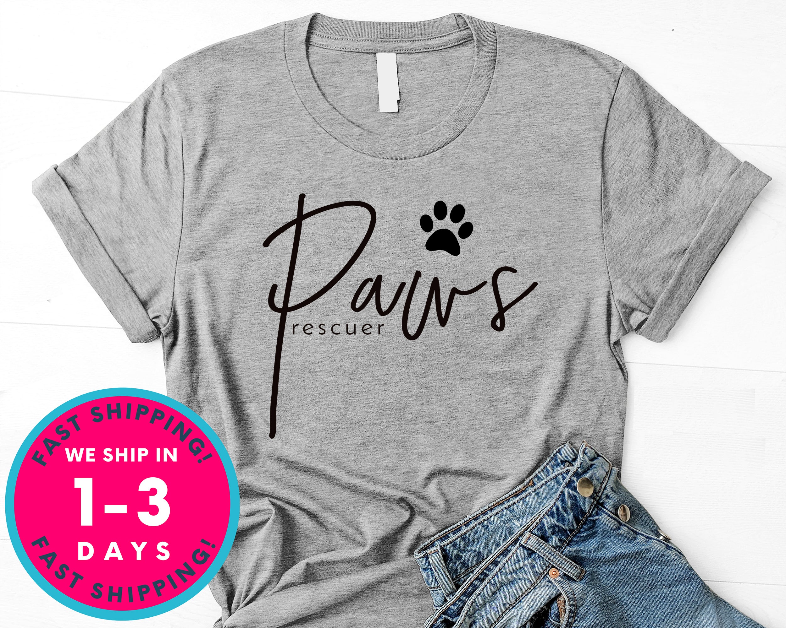 Paws Rescuer T-Shirt - Animals Shirt