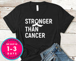 Stronger Than Cancer T-Shirt - Awareness Support Shirt