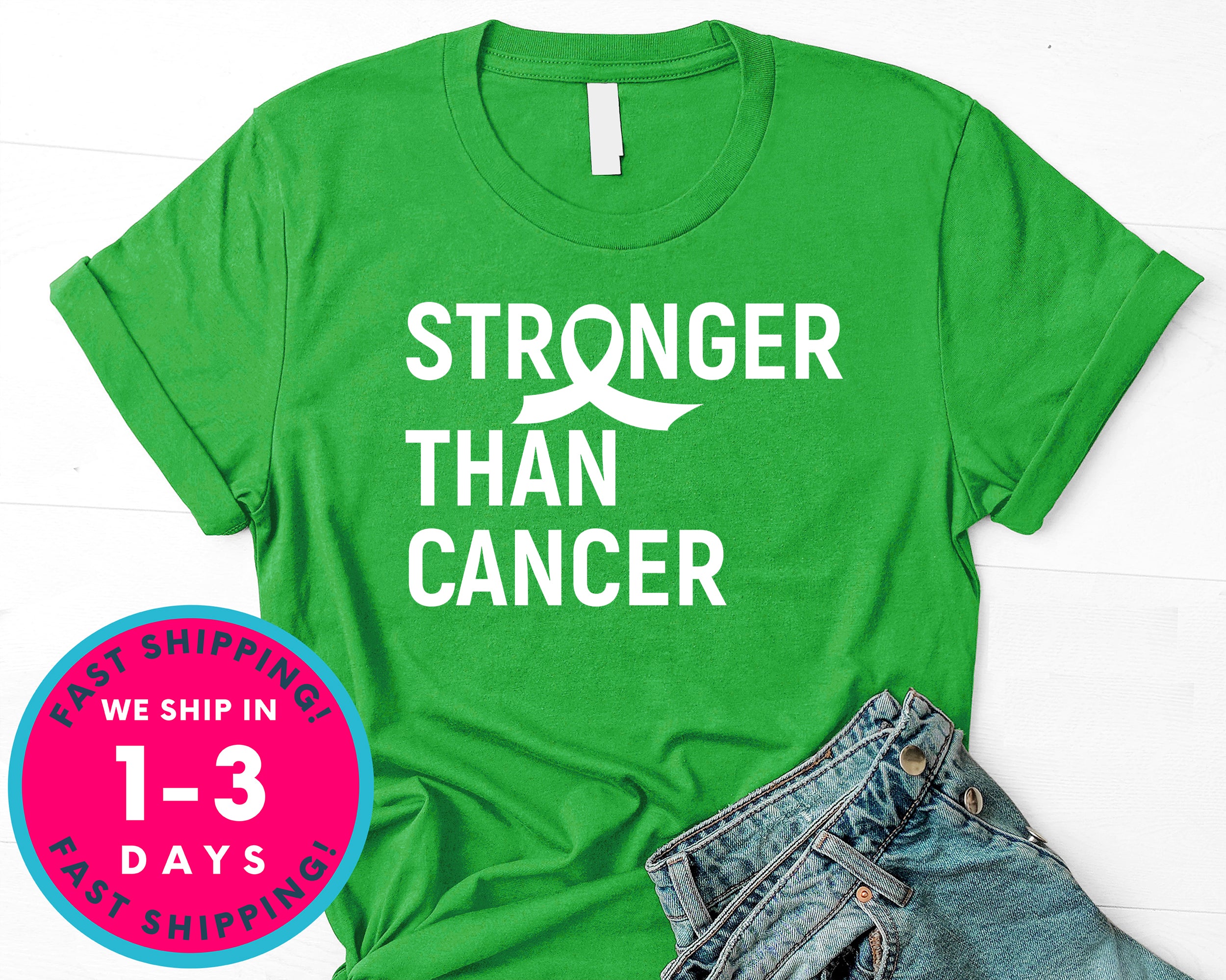 Stronger Than Cancer T-Shirt - Awareness Support Shirt