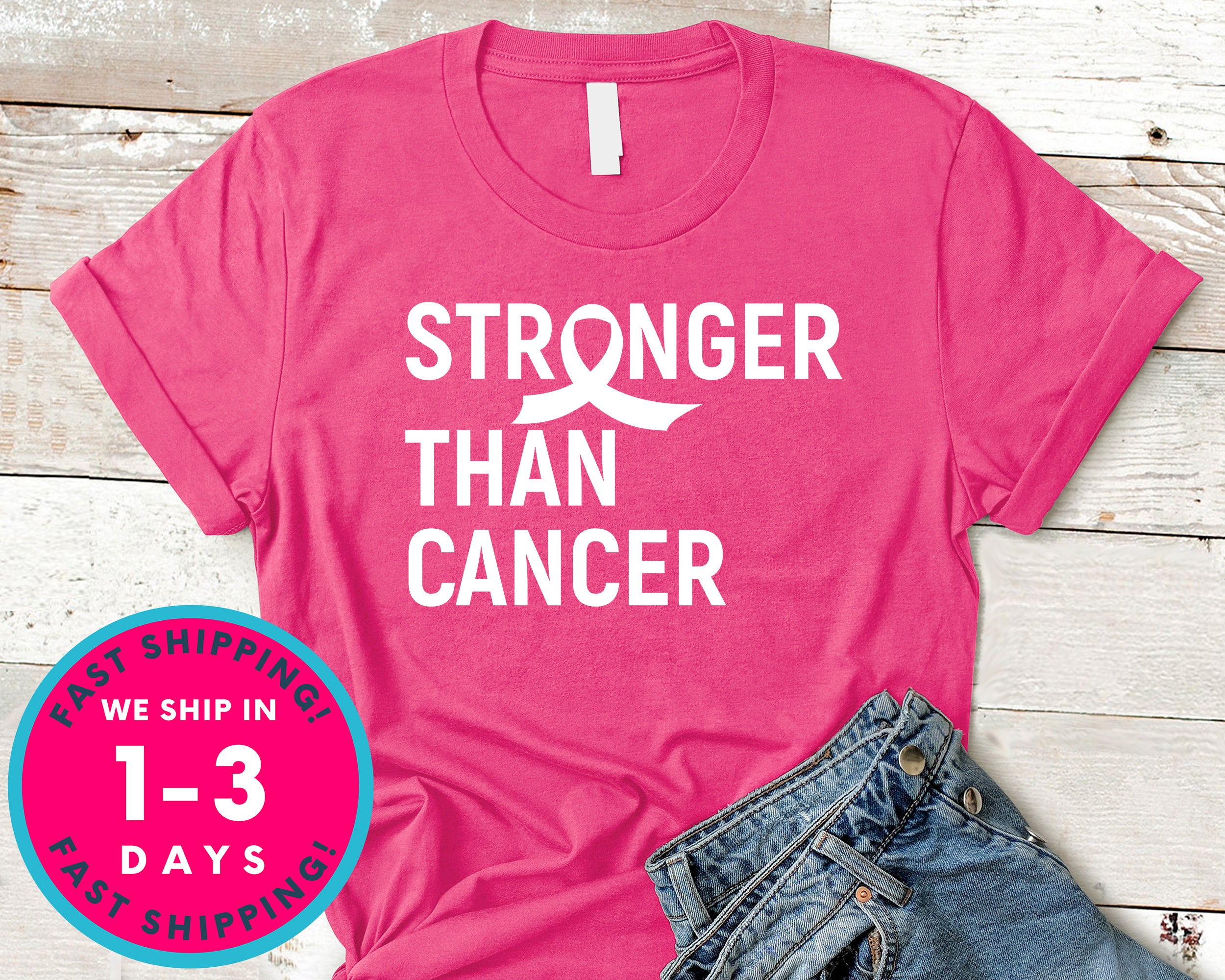 Stronger Than Cancer T-Shirt - Awareness Support Shirt