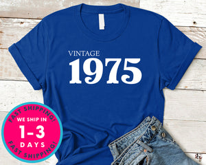 Vintage 1975 T-Shirt - Birthday Shirt