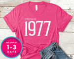 Vintage 1977 T-Shirt - Birthday Shirt