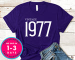 Vintage 1977 T-Shirt - Birthday Shirt