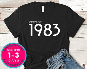 Vintage 1983 T-Shirt - Birthday Shirt