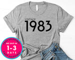 Vintage 1983 T-Shirt - Birthday Shirt