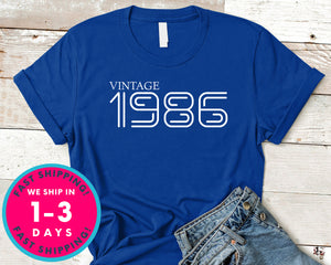 Vintage 1986 T-Shirt - Birthday Shirt