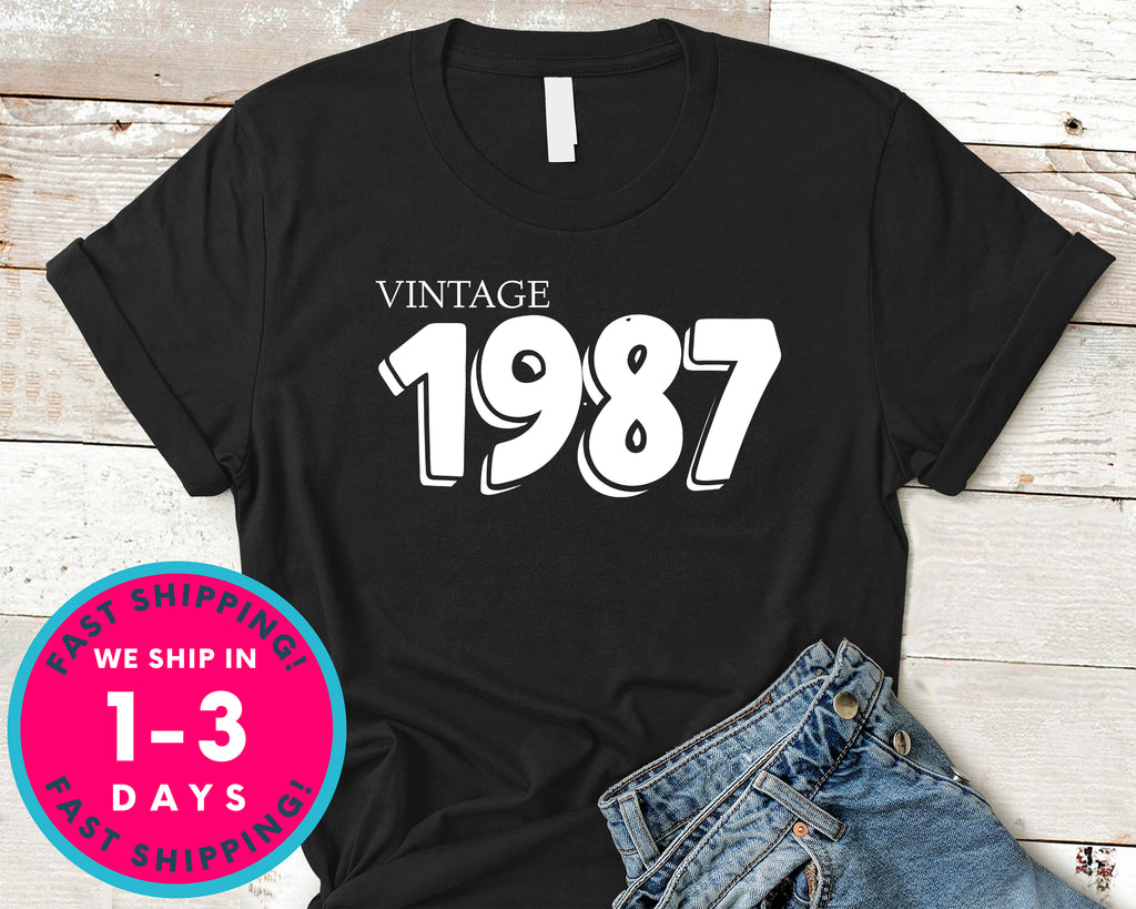 Vintage 1987 T-Shirt - Birthday Shirt