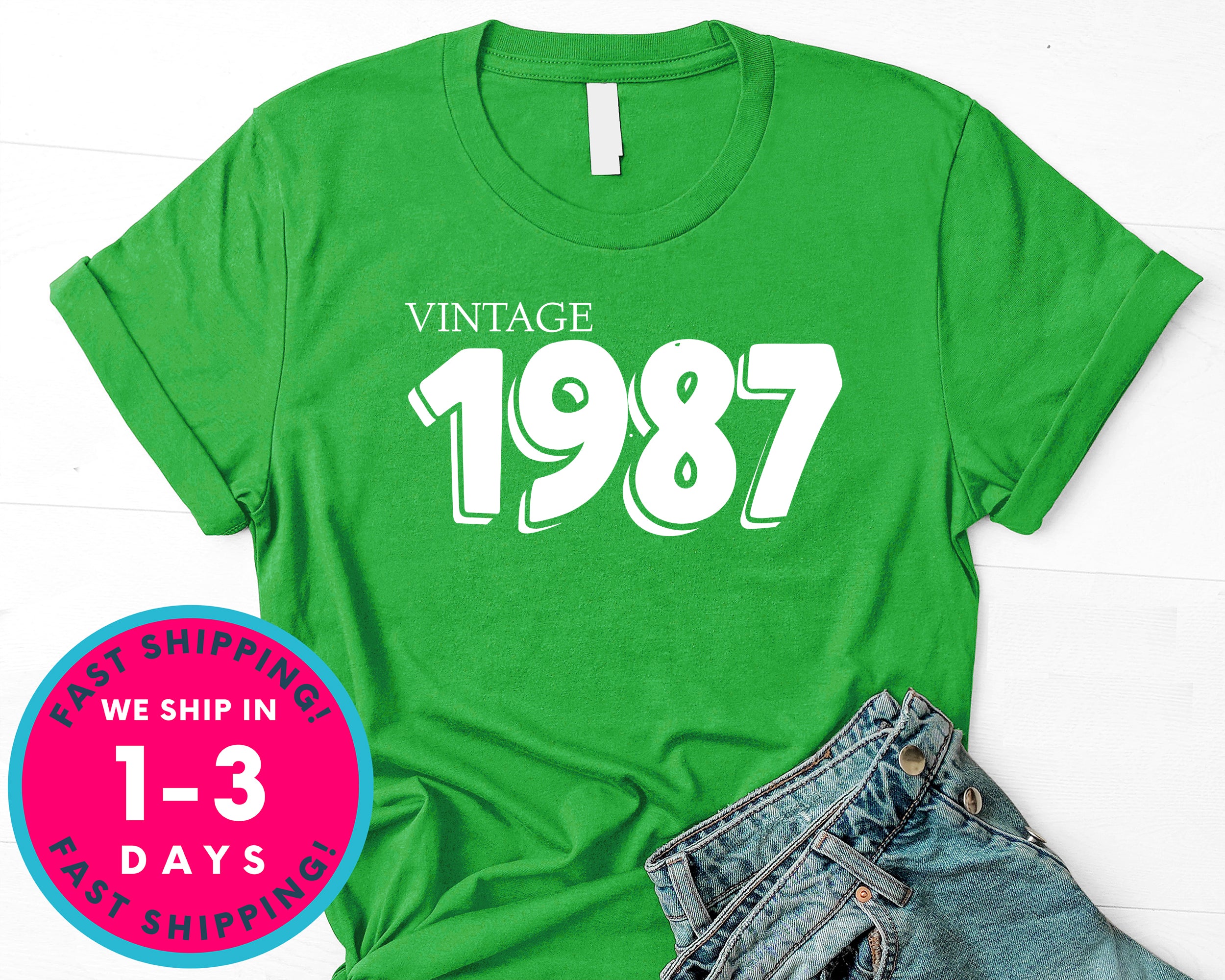 Vintage 1987 T-Shirt - Birthday Shirt