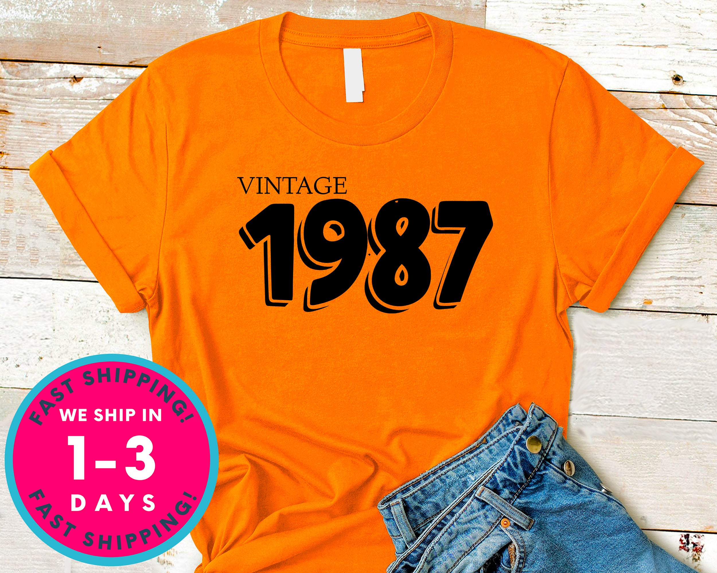 Vintage 1987 T-Shirt - Birthday Shirt