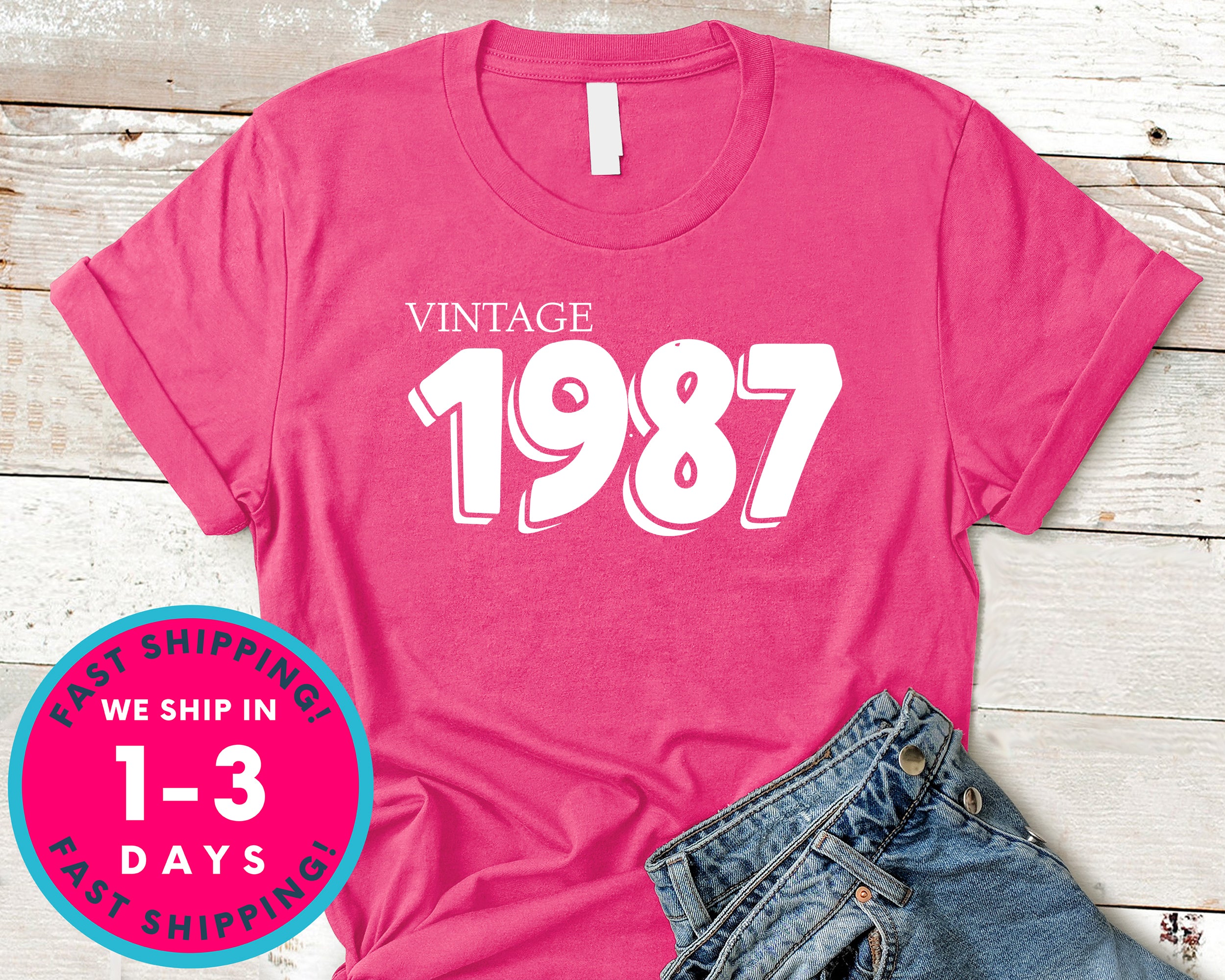 Vintage 1987 T-Shirt - Birthday Shirt