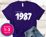 Vintage 1987 T-Shirt - Birthday Shirt