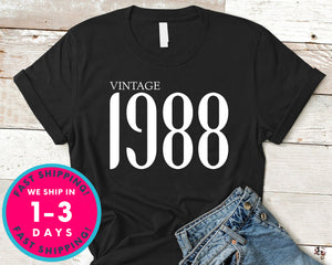 Vintage 1988 T-Shirt - Birthday Shirt