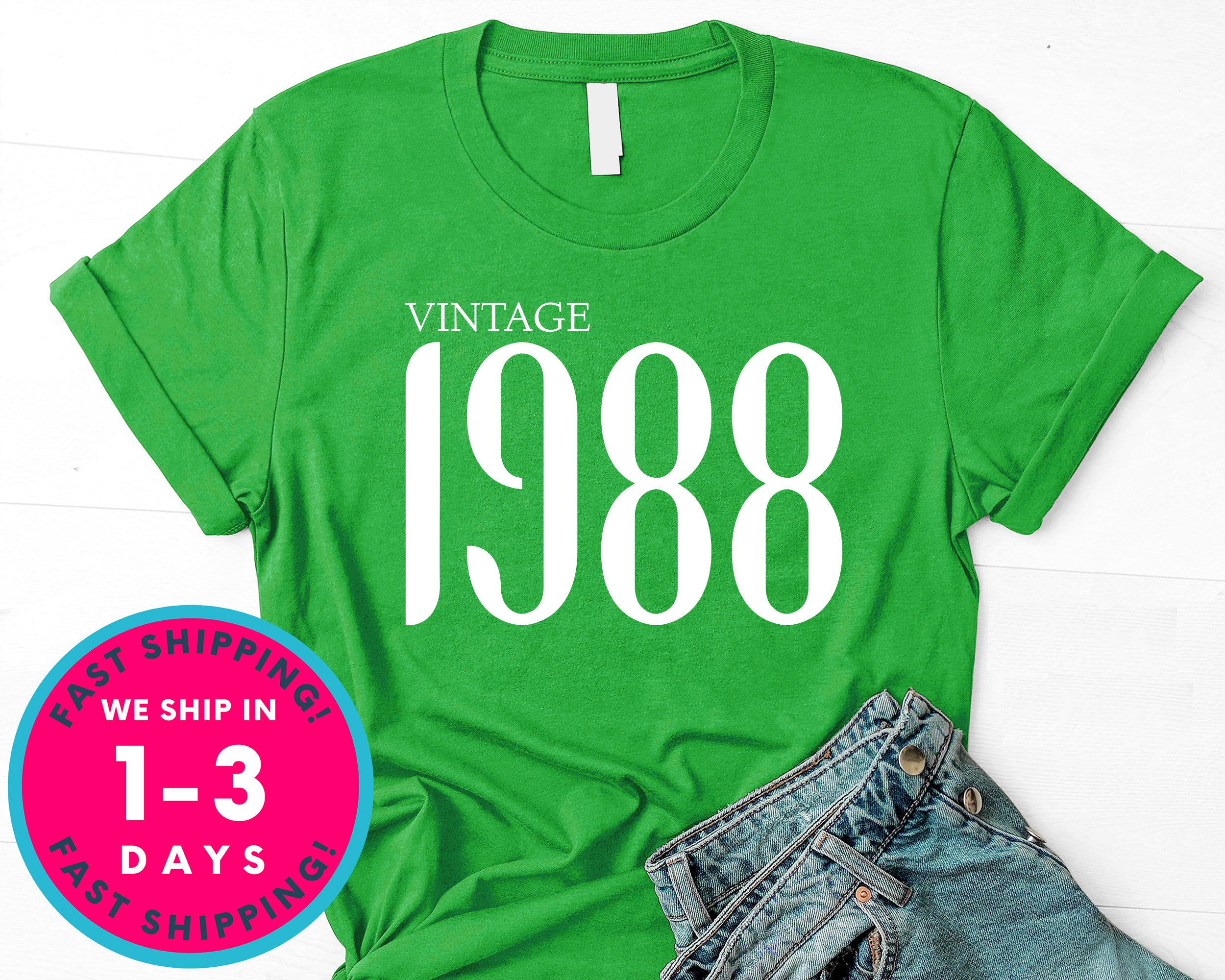 Vintage 1988 T-Shirt - Birthday Shirt