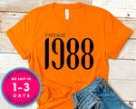 Vintage 1988 T-Shirt - Birthday Shirt