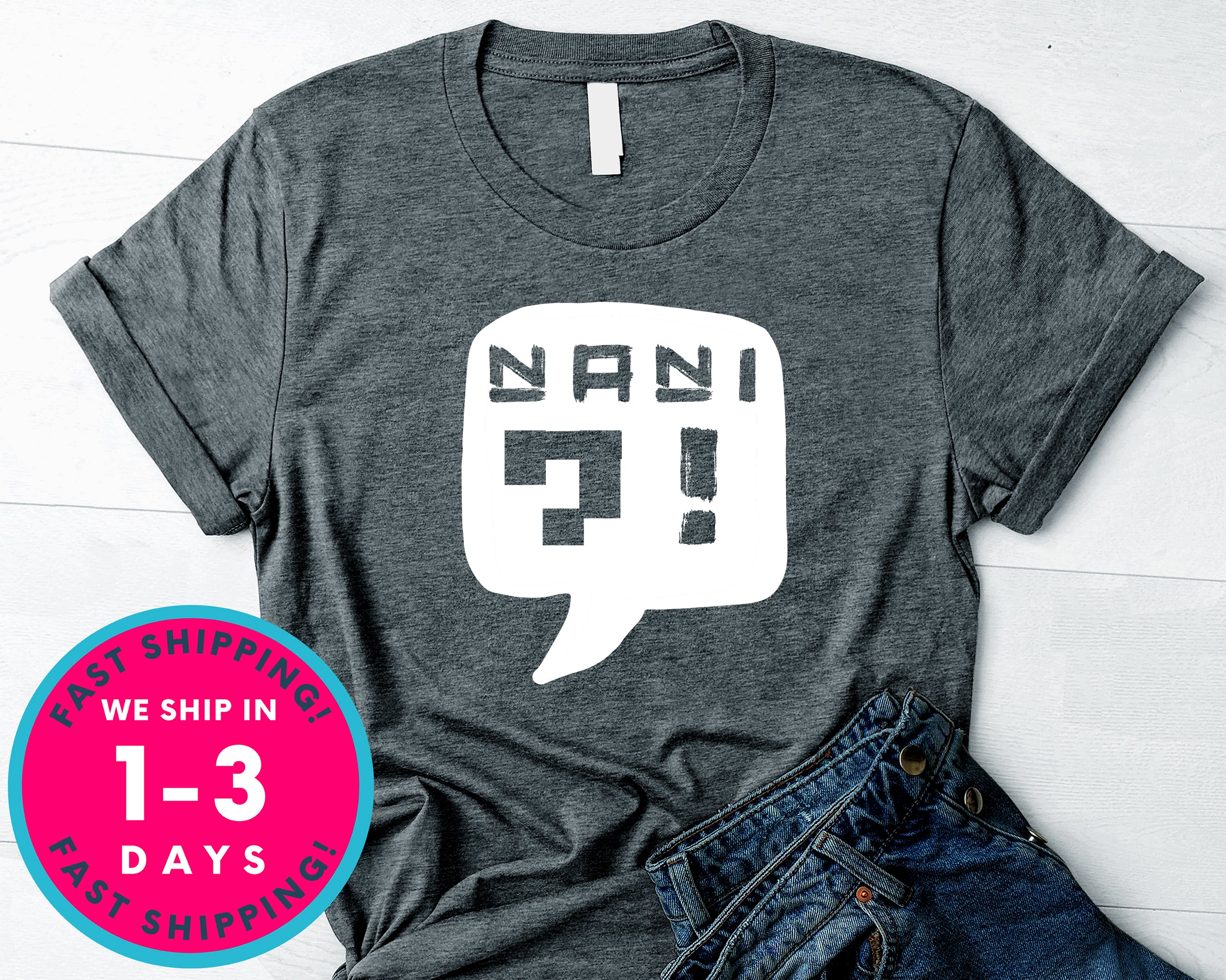 Nani Japanese, Anime T-Shirt - Anime Cartoon Shirt