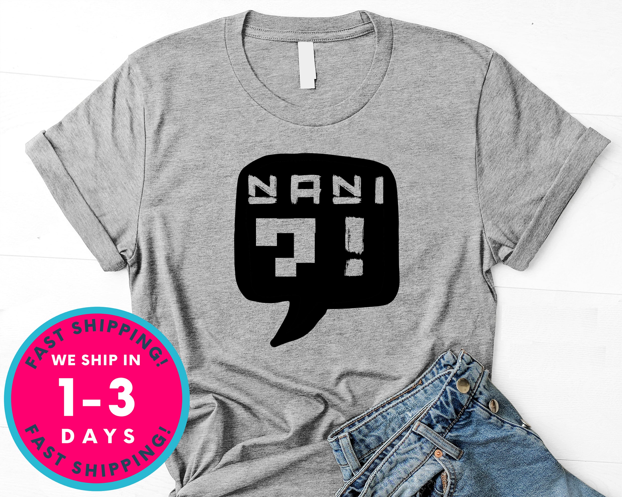 Nani Japanese, Anime T-Shirt - Anime Cartoon Shirt
