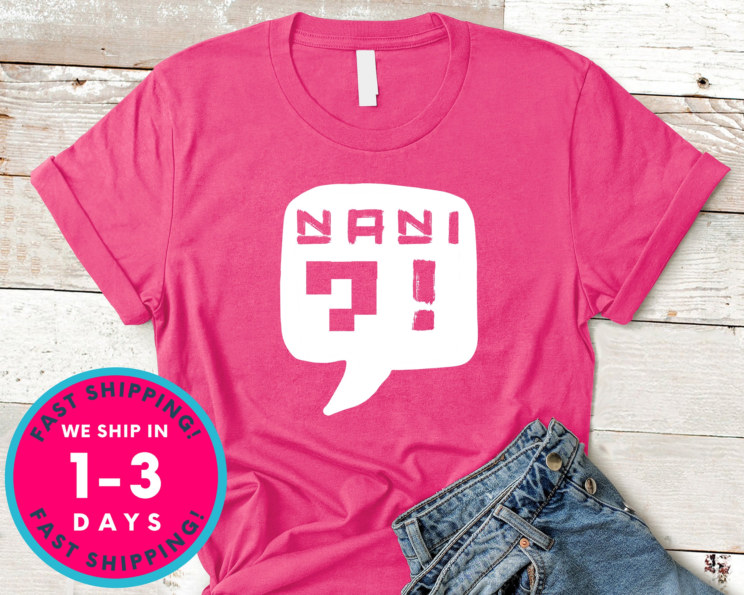 Nani Japanese, Anime T-Shirt - Anime Cartoon Shirt