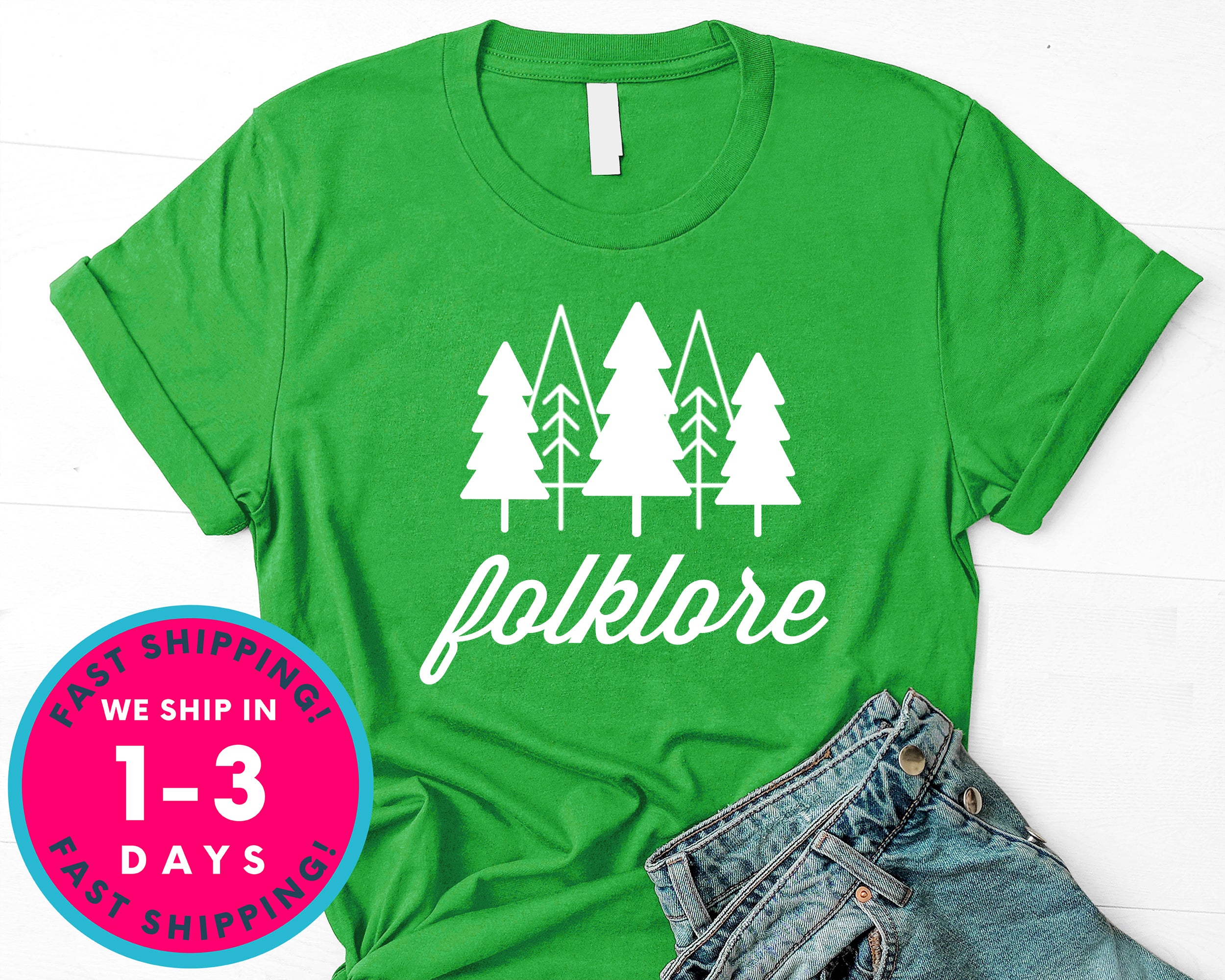 Folklore T-Shirt - Nature Plants Shirt