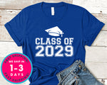 Class Of 2029 T-Shirt - Back To School College Shirt