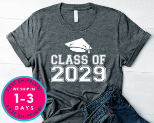 Class Of 2029 T-Shirt - Back To School College Shirt