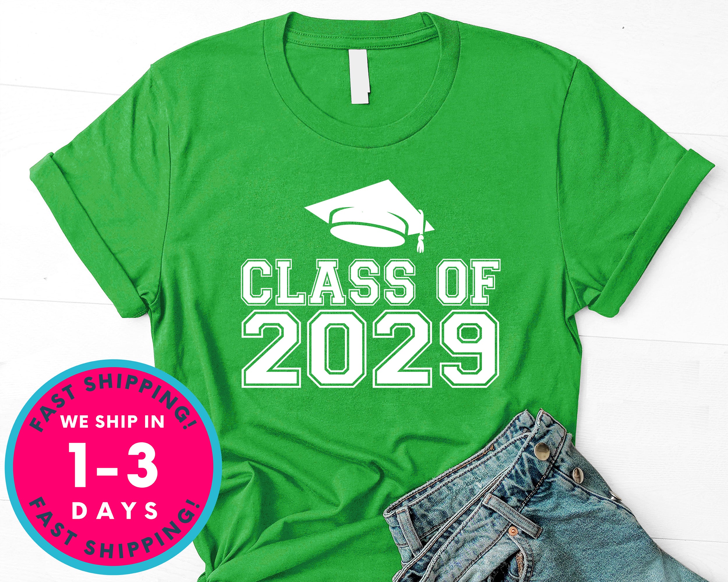 Class Of 2029 T-Shirt - Back To School College Shirt