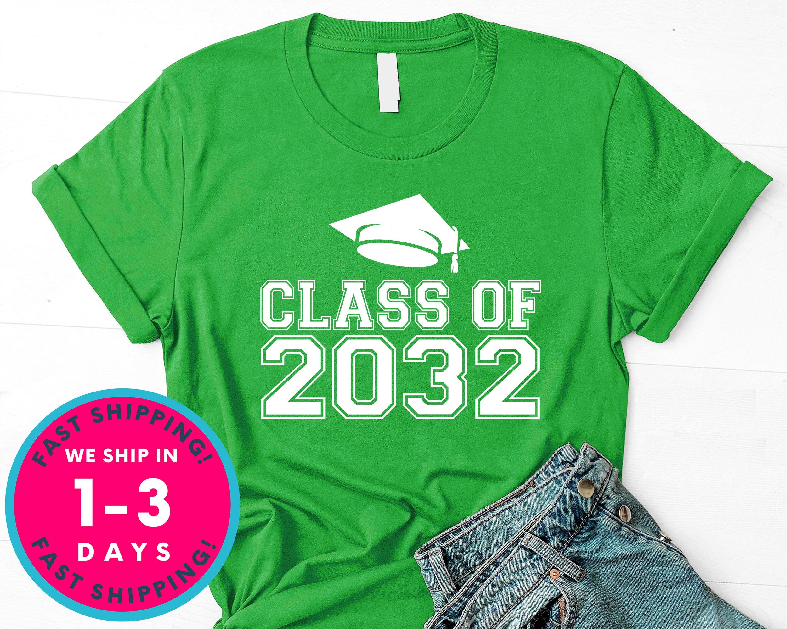 Class Of 2032 T-Shirt - Back To School College Shirt