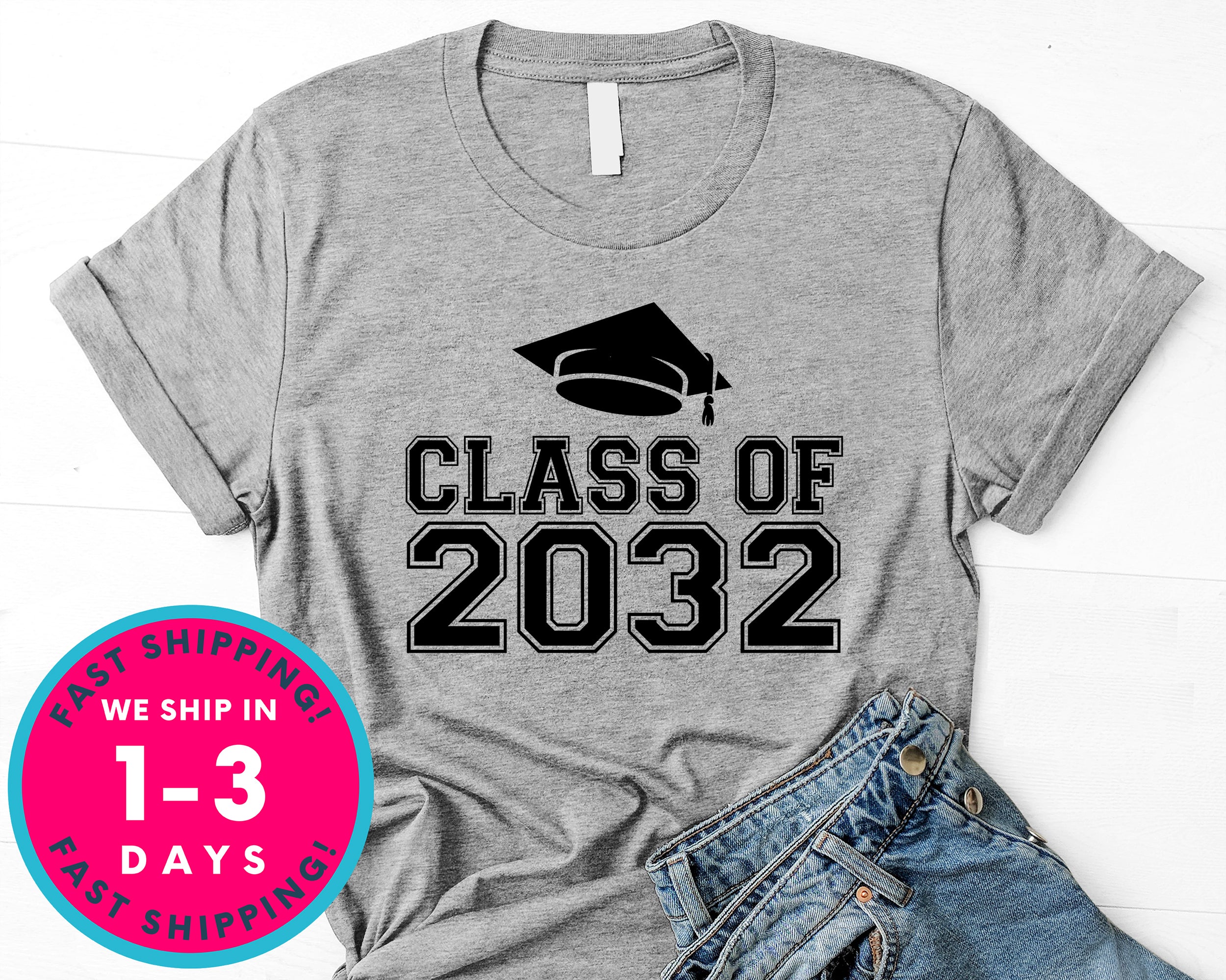 Class Of 2032 T-Shirt - Back To School College Shirt