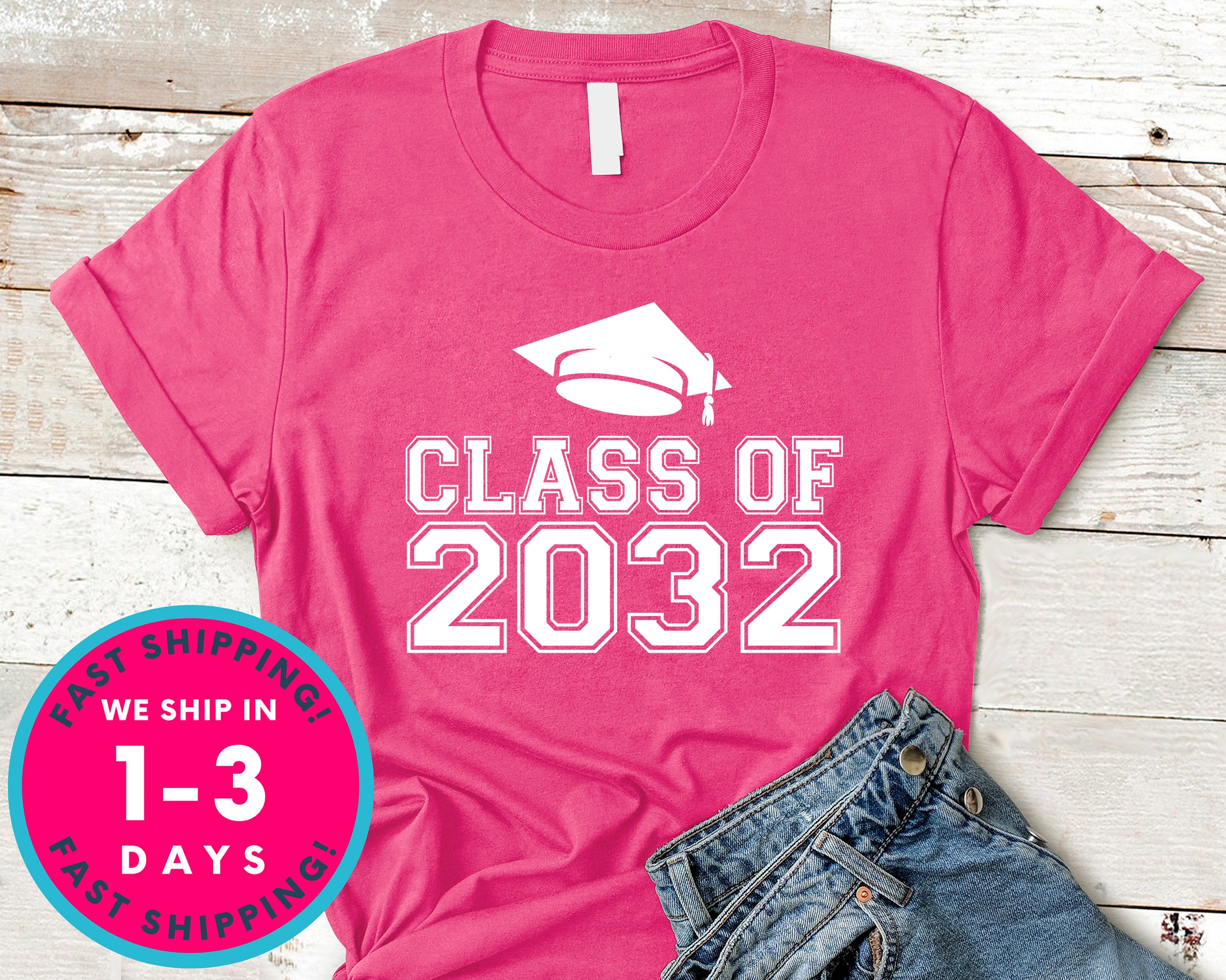 Class Of 2032 T-Shirt - Back To School College Shirt