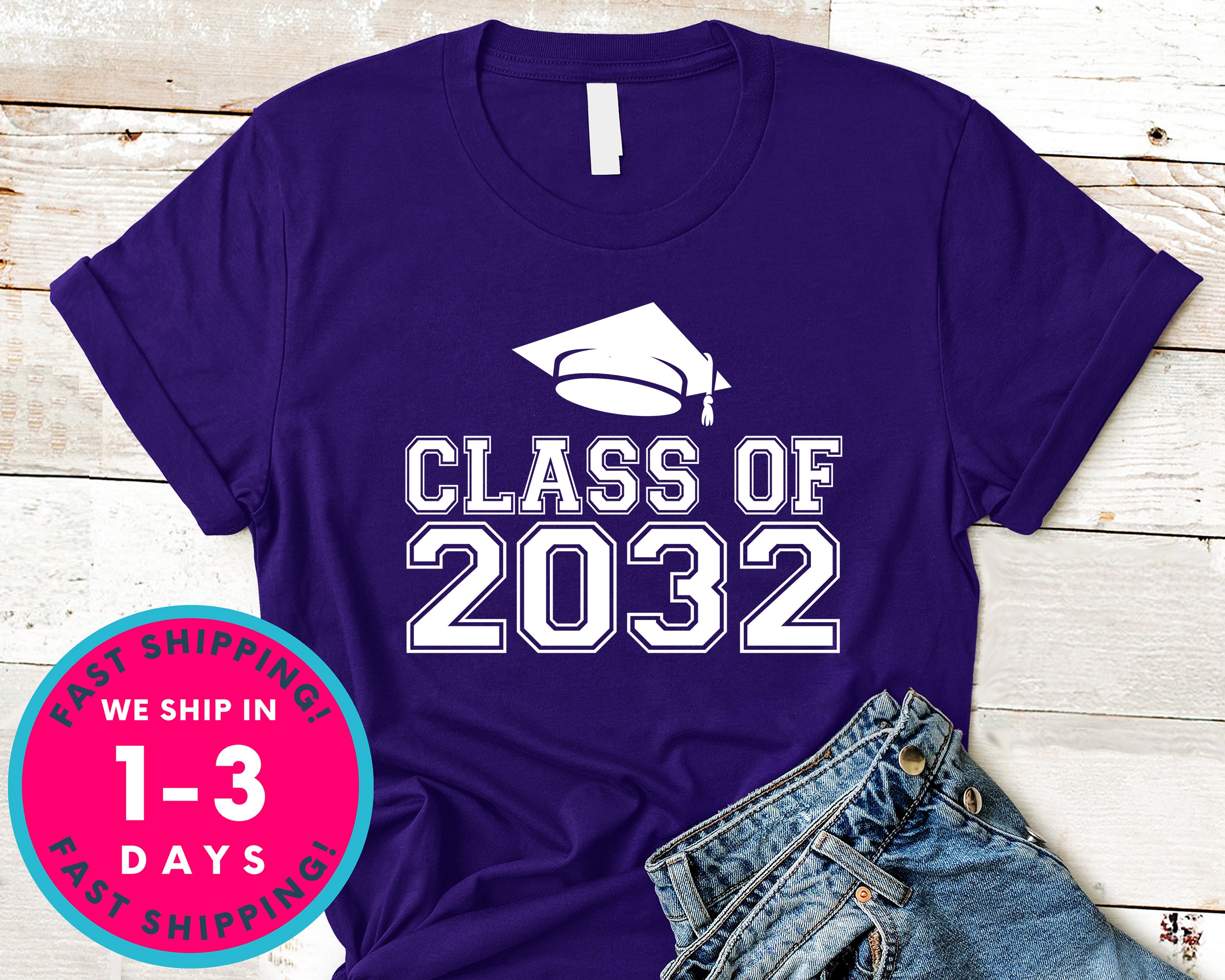 Class Of 2032 T-Shirt - Back To School College Shirt