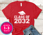 Class Of 2032 T-Shirt - Back To School College Shirt