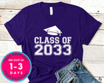 Kindergarten Class Of 2033 T-Shirt - Back To School College Shirt