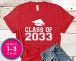 Kindergarten Class Of 2033 T-Shirt - Back To School College Shirt