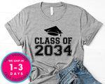 Class Of 2034 T-Shirt - Back To School College Shirt