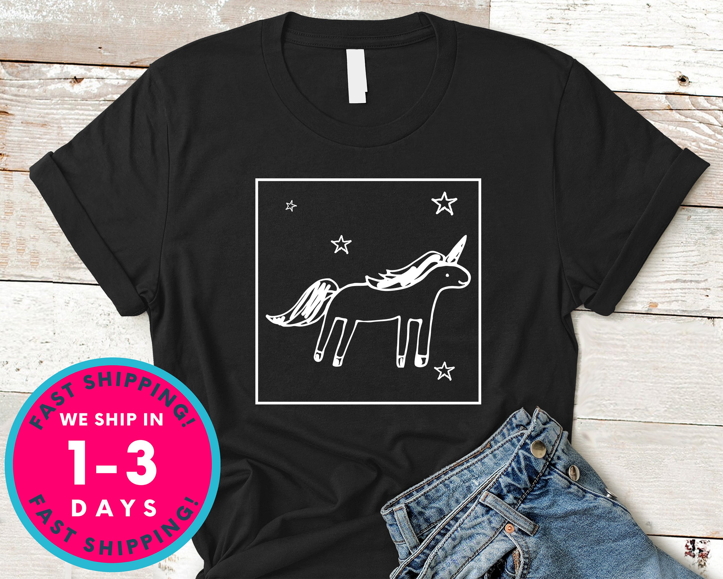 Cute Unicorn T-Shirt - Lifestyle Shirt