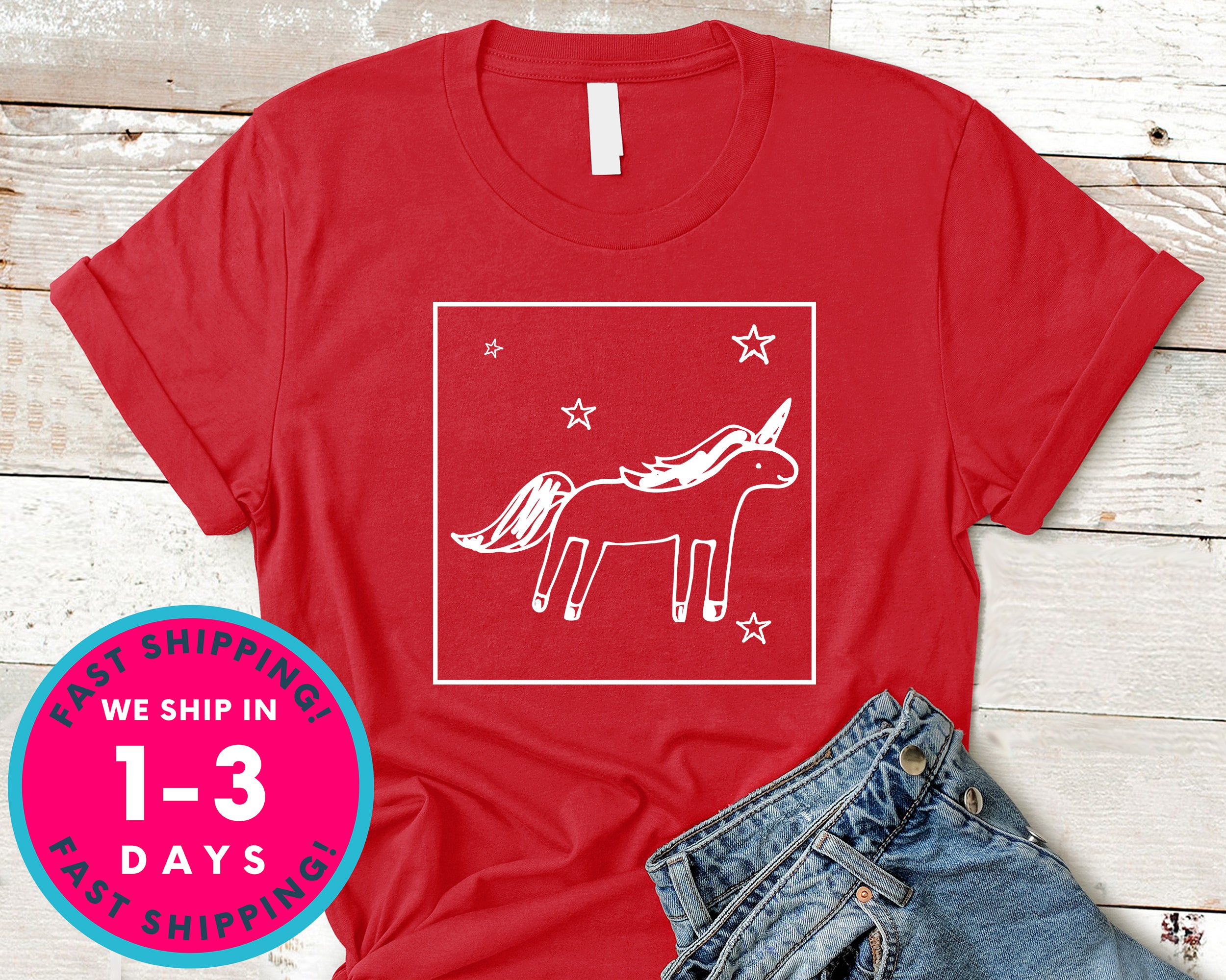 Cute Unicorn T-Shirt - Lifestyle Shirt