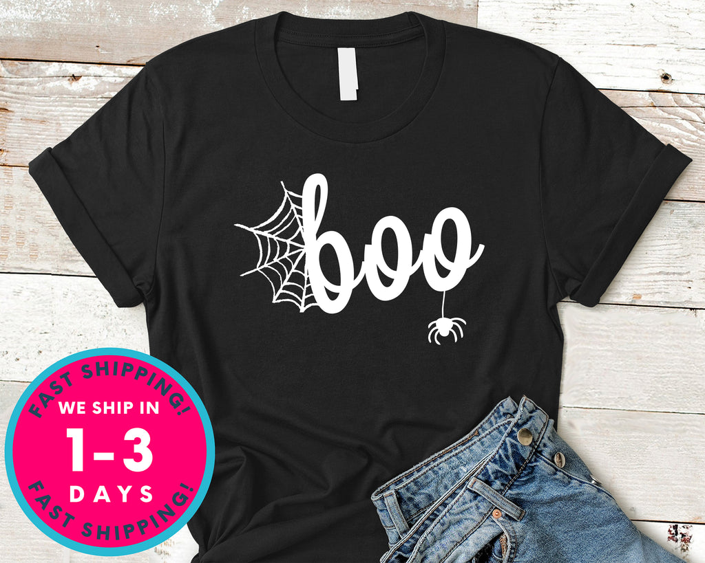 Boo Halloween T-Shirt - Halloween Horror Scary Shirt