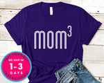 Womens Mom Of 3 T-Shirt - Mother's Day Mom Shirt