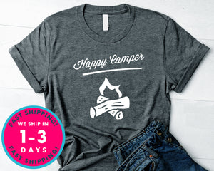 Happy Camper T-Shirt - Outdoor Shirt