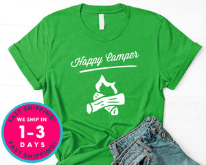 Happy Camper T-Shirt - Outdoor Shirt