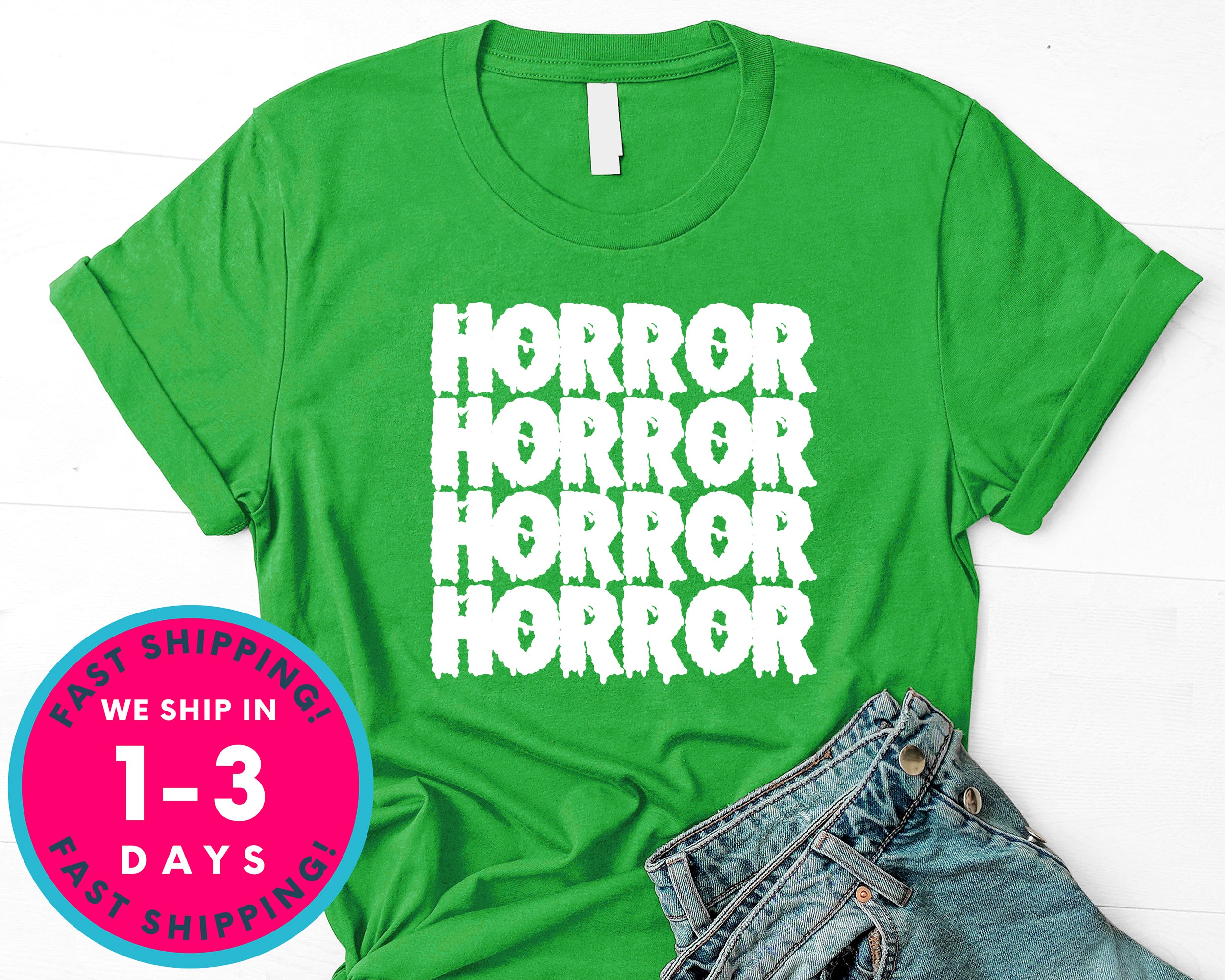 Horror Movies Blood T-Shirt - Halloween Horror Scary Shirt