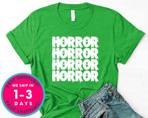 Horror Movies Blood T-Shirt - Halloween Horror Scary Shirt