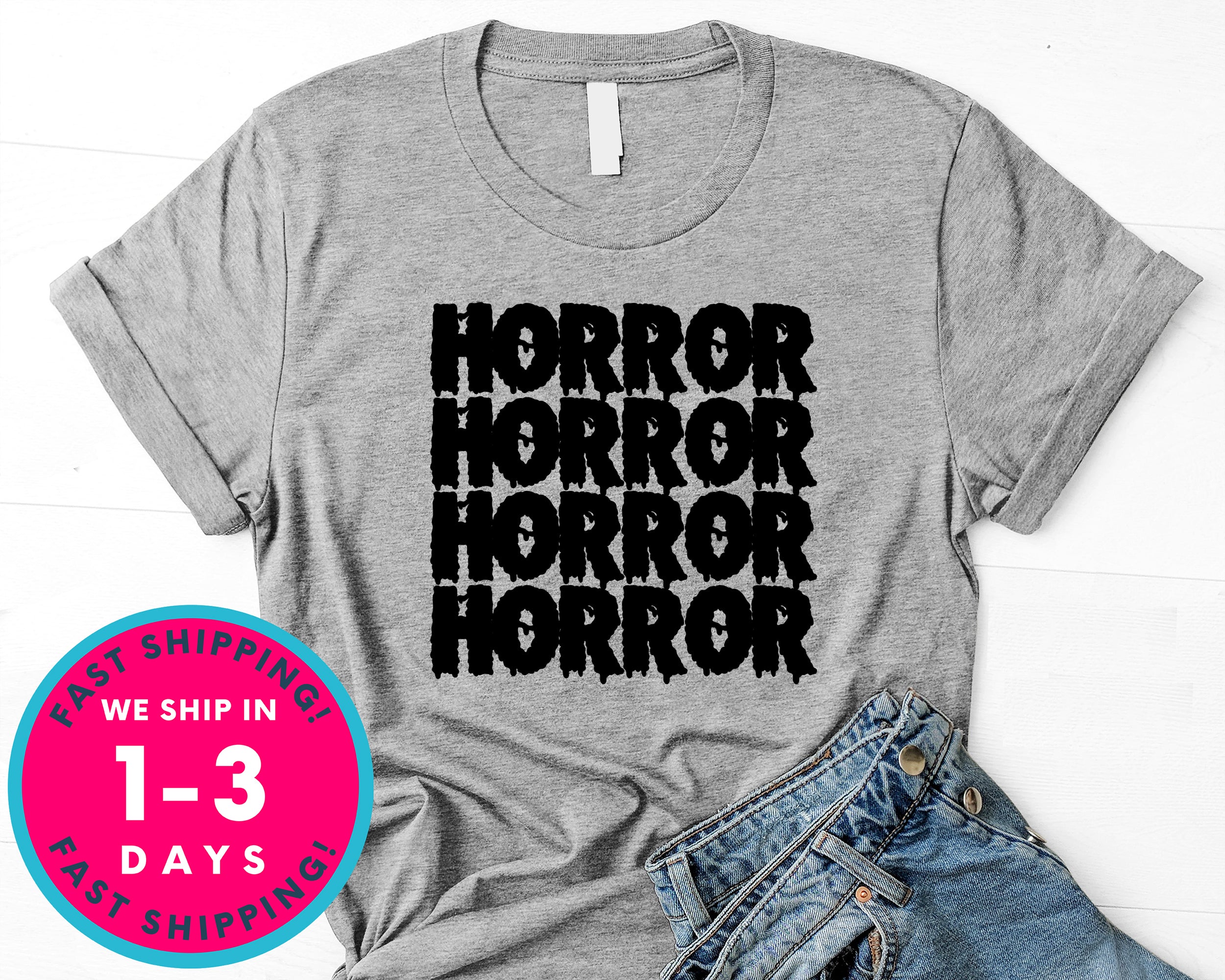 Horror Movies Blood T-Shirt - Halloween Horror Scary Shirt