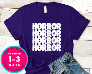 Horror Movies Blood T-Shirt - Halloween Horror Scary Shirt