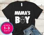 Mama's Boy Friday The 13th T-Shirt - Halloween Horror Scary Shirt