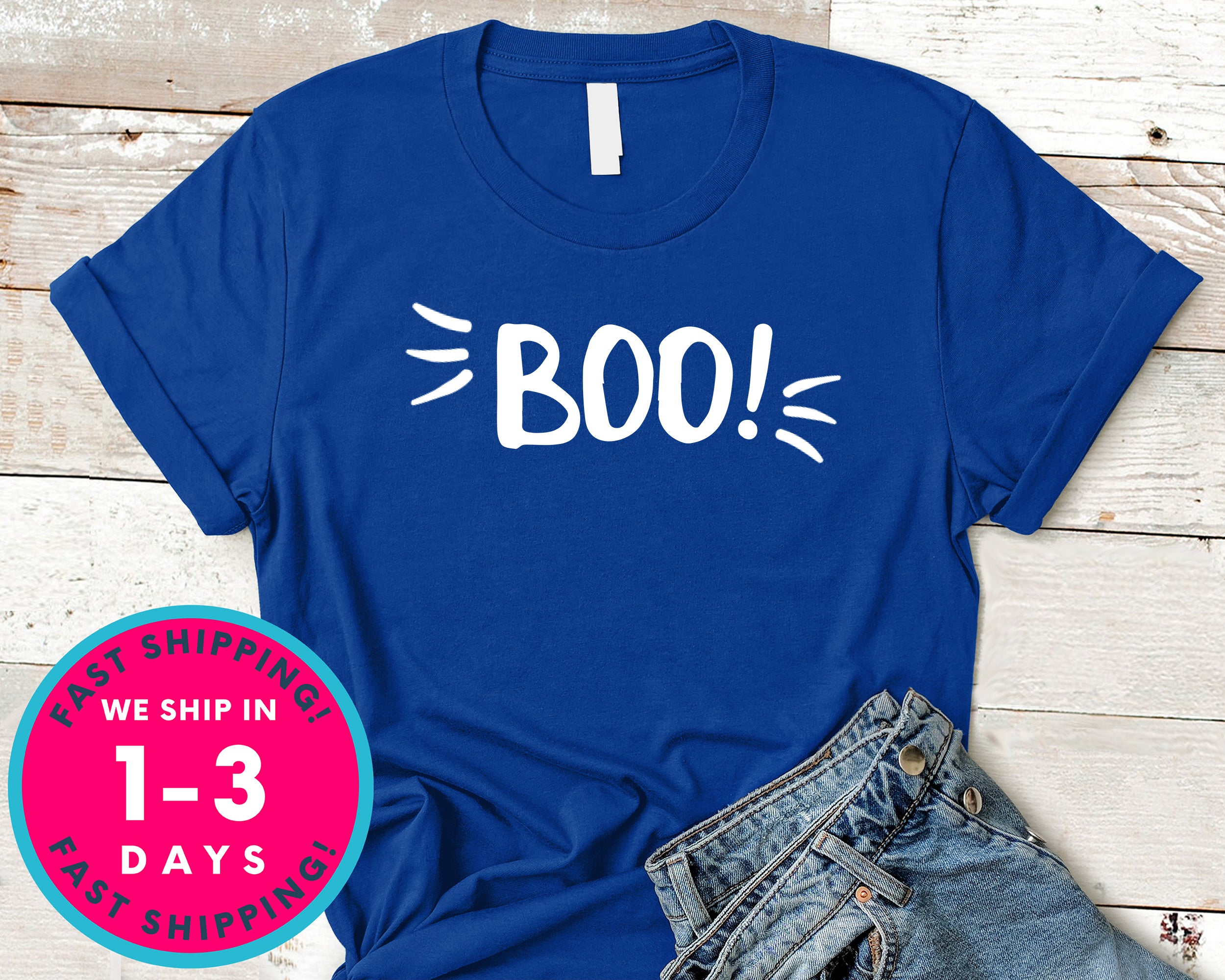 Cute Halloween Boo T-Shirt - Halloween Horror Scary Shirt