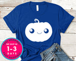 Halloween Smiling Pumpkin Face T-Shirt - Halloween Horror Scary Shirt