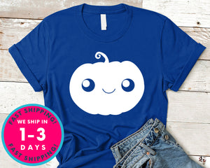Halloween Smiling Pumpkin Face T-Shirt - Halloween Horror Scary Shirt
