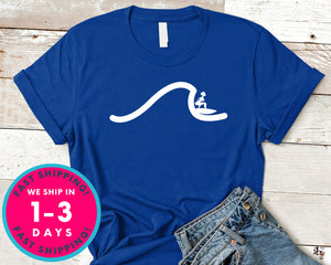 Surfer Girl Waves T-Shirt - Sports Shirt