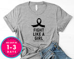 Think Pink Fight Like A Girl T-Shirt - Awareness Support Shirt