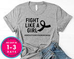 Fight Like A Girl Breast Cancer Awareness T-Shirt - Awareness Support Shirt